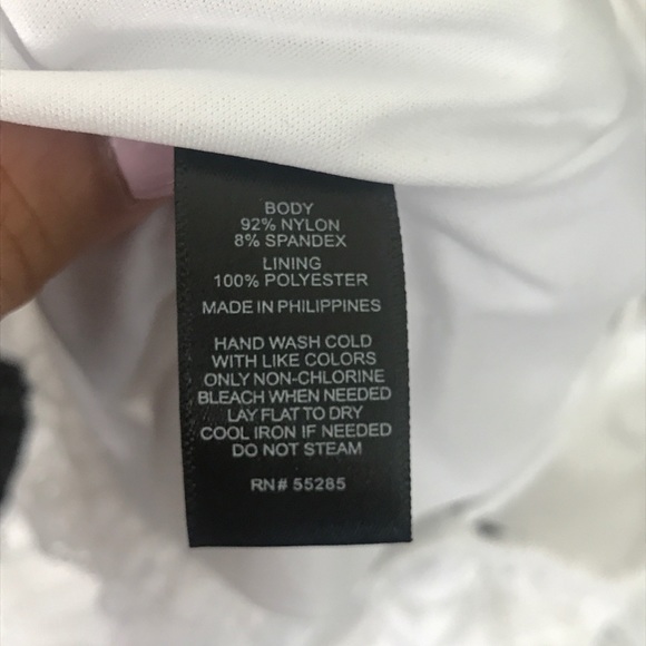 Express White Lace T Back Skater Dress - Picture 5 of 5